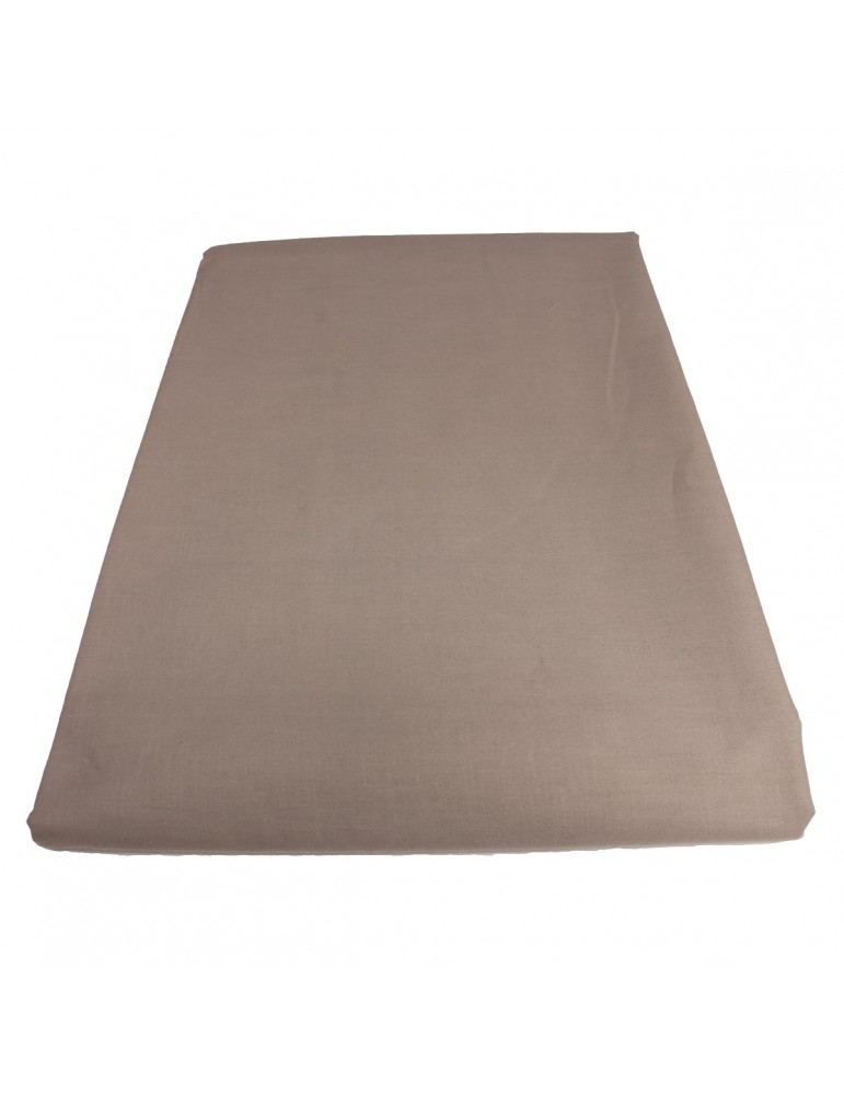 Coupon toile à drap 220 X 300 cm uni marron