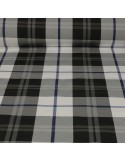 Tissu taffetas carreaux écossais bleu Tissu taffetas carreaux écossais bleu
