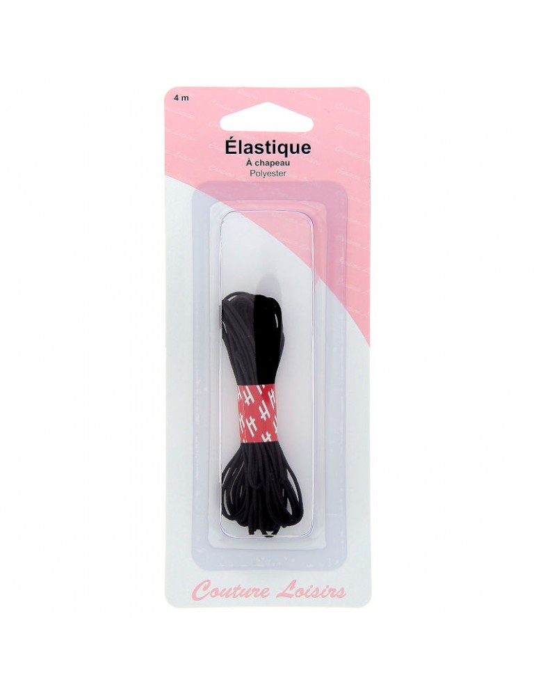 Elastique pour chapeau noir Elastique pour chapeau noir