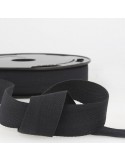 Serge coton 14 mm noir Serge coton 14 mm noir