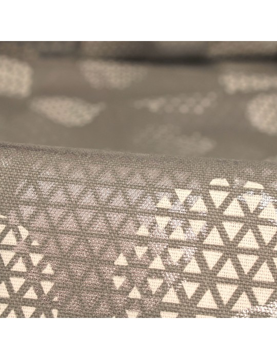 Tissu demi panama cosmique  argenté