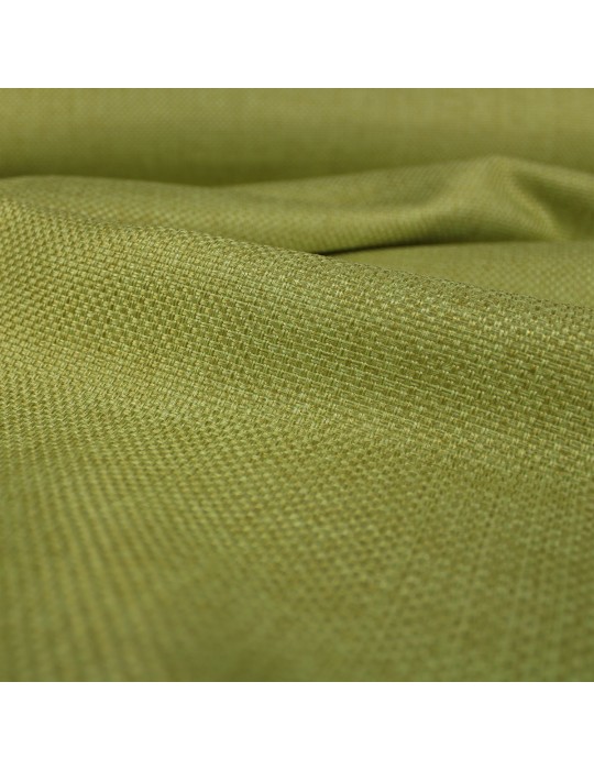 Tissu toile unie d'ameublement vert