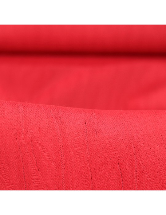 Tissu occultant polyester uni rouge