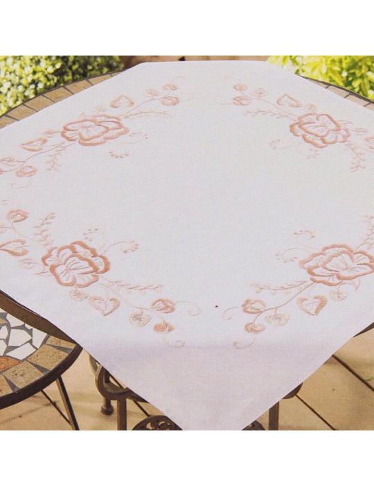 Nappe à broder 80x80cm multicolore