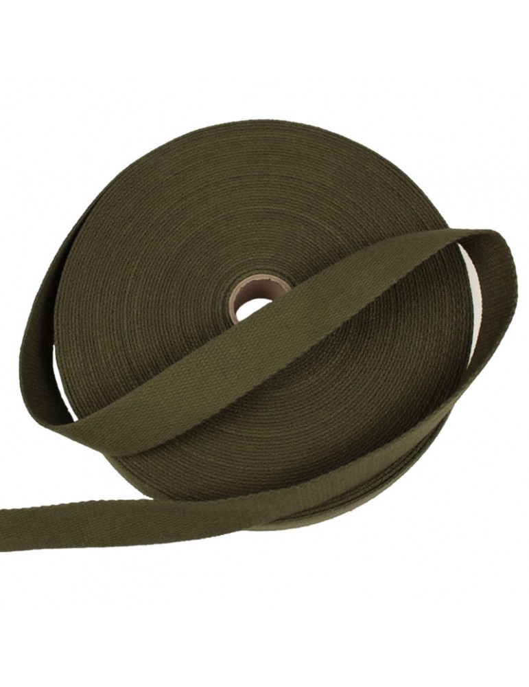 Sangle coton 30 mm vert Sangle coton 30 mm vert