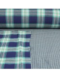 Tissu tissé teint bleu Tissu tissé teint bleu