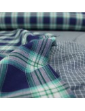 Tissu tissé teint bleu Tissu tissé teint bleu