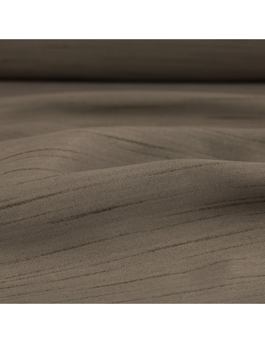Tissu ameublement occultant 100 % polyester taupe