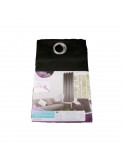 Rideau pap 8 œillets charlotte 140 x 280 cm noir Rideau pap 8 œillets charlotte 140 x 280 cm noir