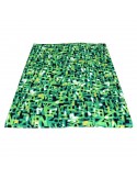 Coupon viscose/élasthanne imprimé lettres 290 CM vert