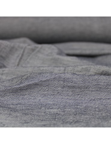 Tissu d'habillement crépon bleu