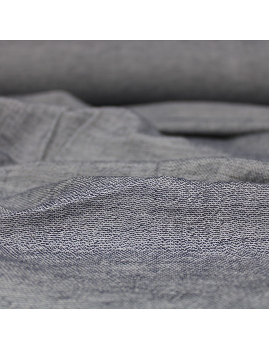 Tissu d'habillement crépon bleu