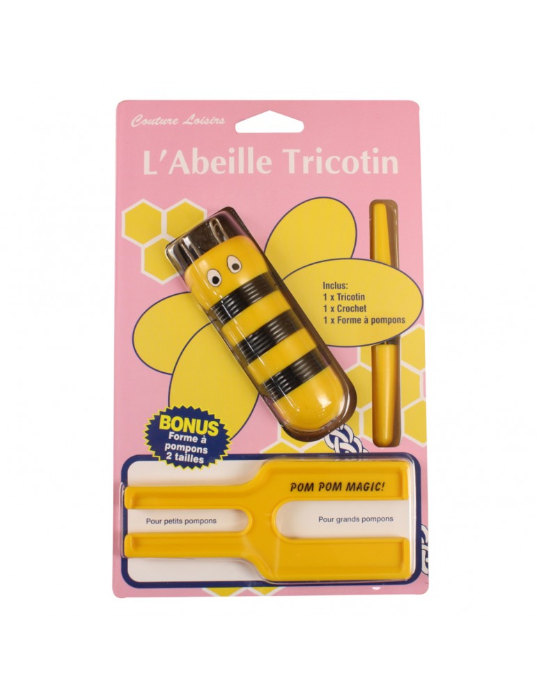 Kit l'abeille tricotin Kit l'abeille tricotin