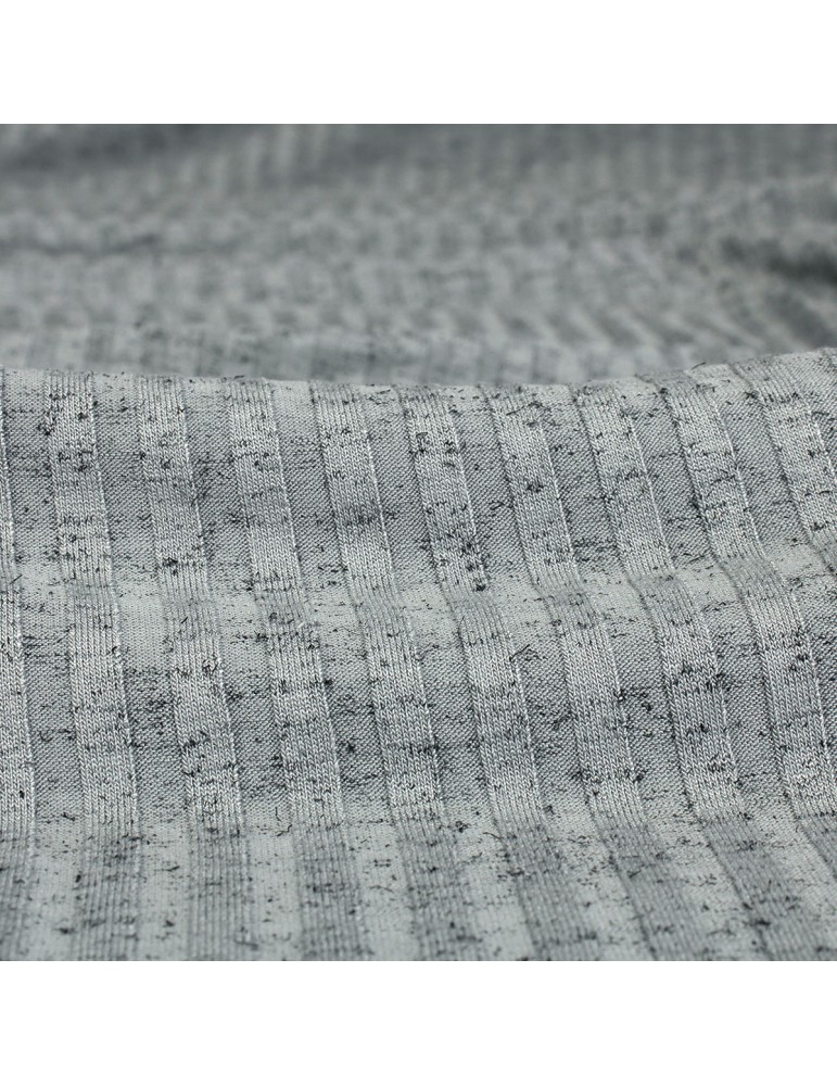 Tissu habillement jersey gris