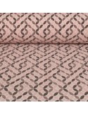 Tissu d'ameublement Jacquard rose