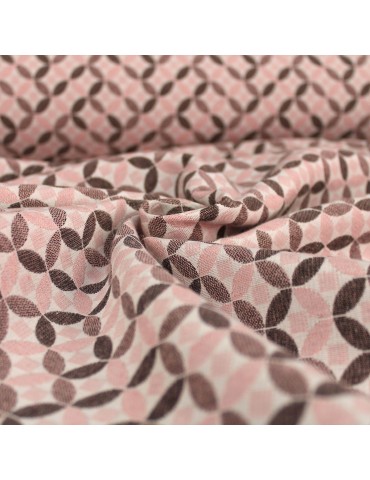 Tissu d'ameublement Jacquard rose