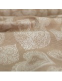 Tissu coton/polyester grande largeur beige Tissu coton/polyester grande largeur beige