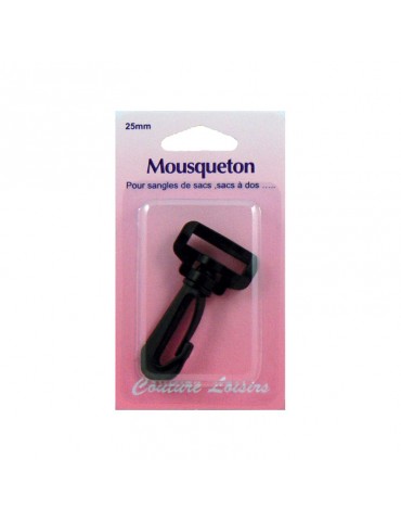 Mousqueton pour sangle 25 mm