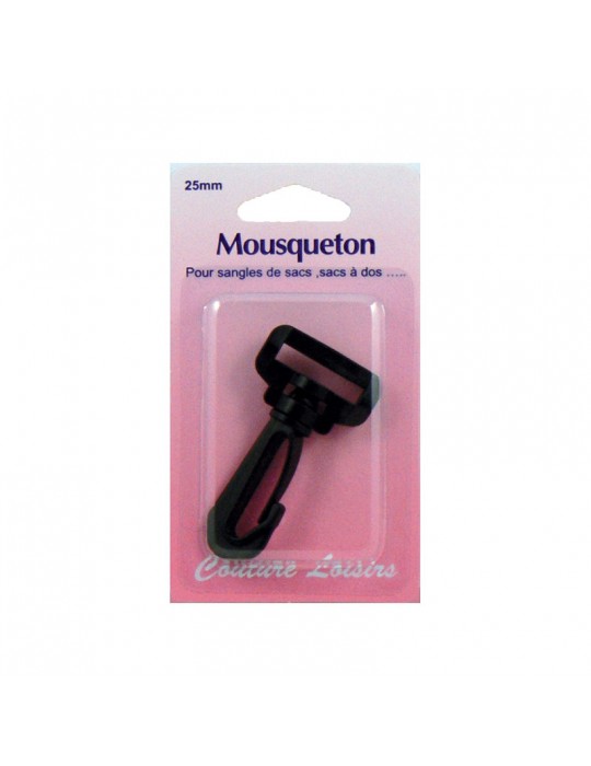 Mousqueton pour sangle 25 mm