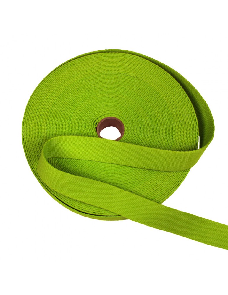 Sangle coton 30 mm vert Sangle coton 30 mm vert