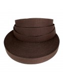 Sangle coton 30 mm marron