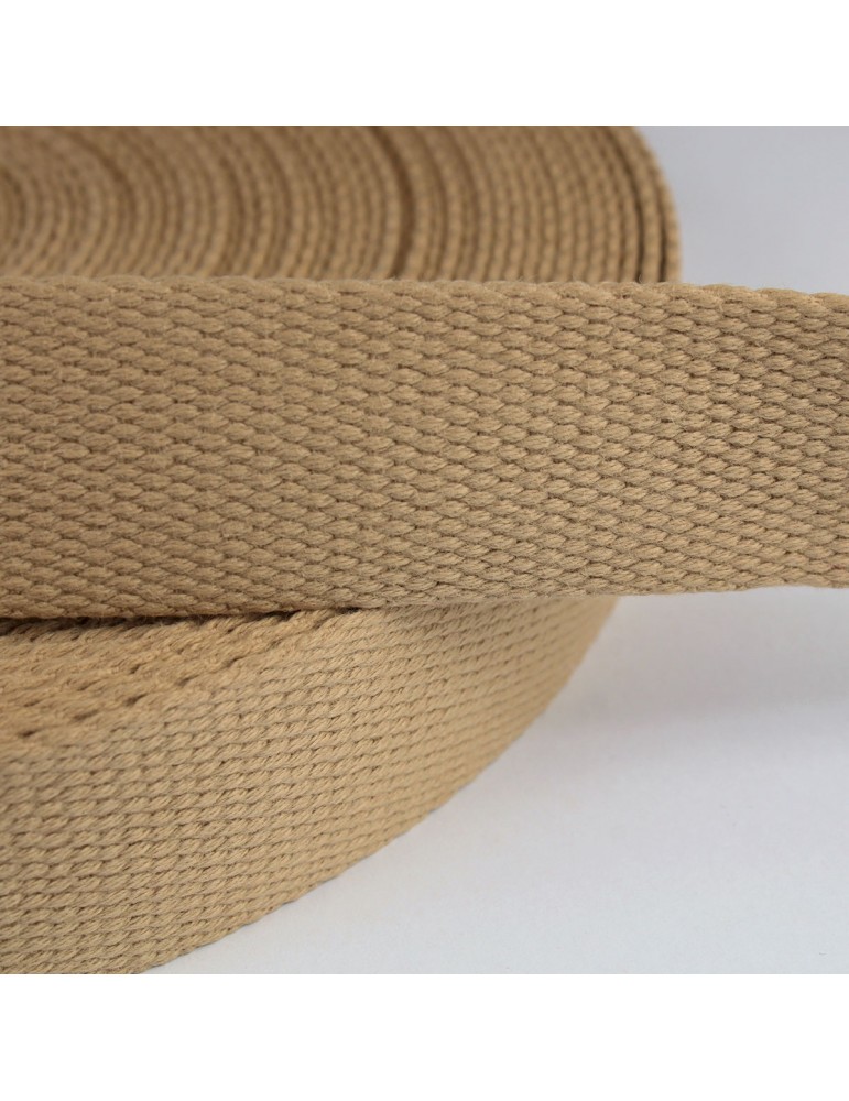 Sangle coton 30 mm beige Sangle coton 30 mm beige