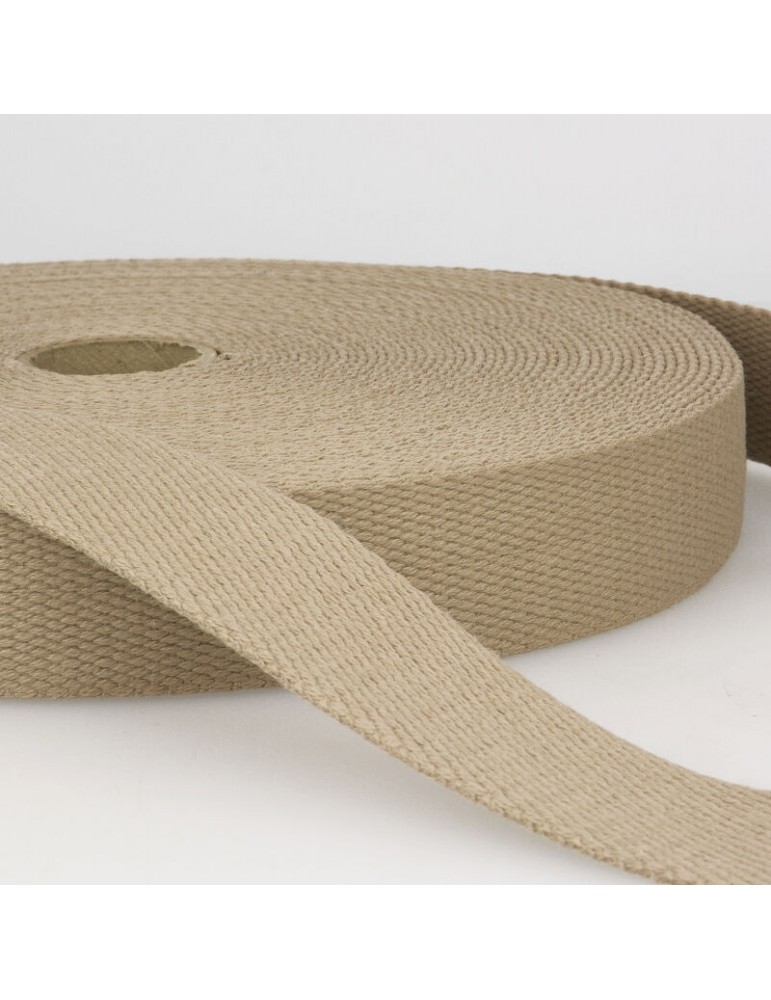 Sangle coton 30 mm taupe Sangle coton 30 mm taupe