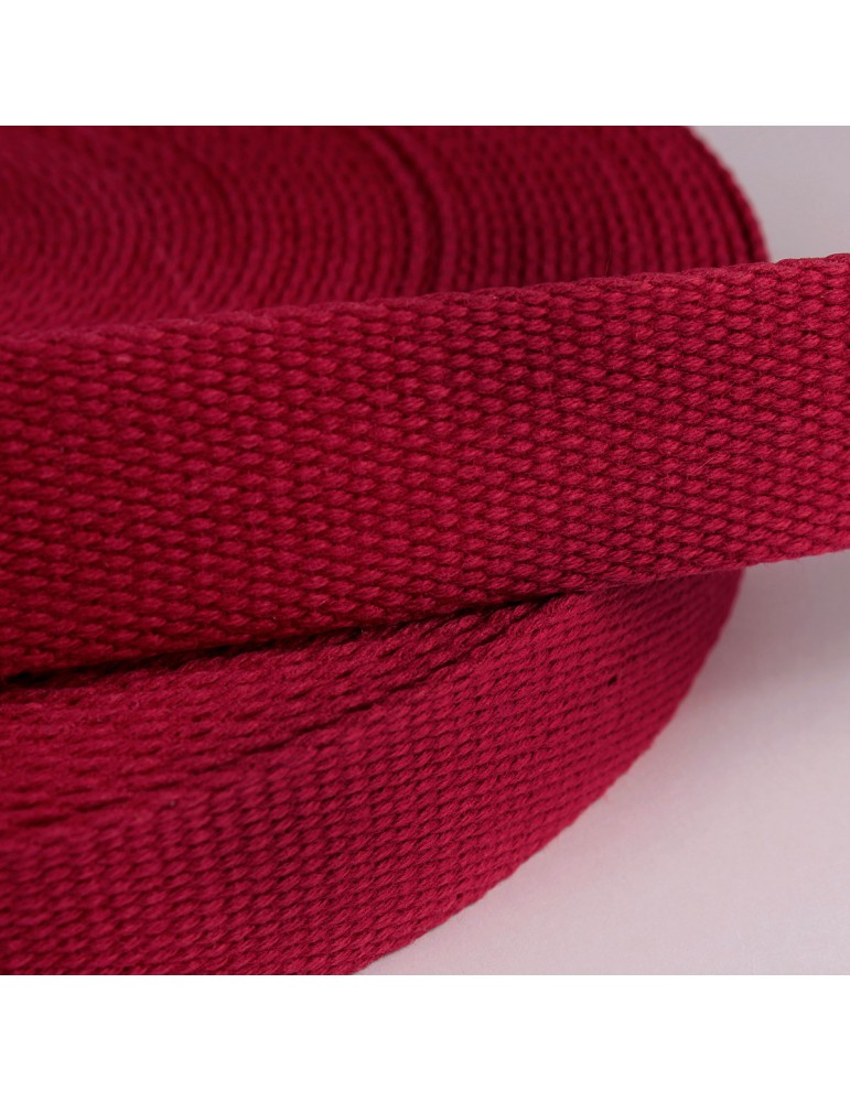 Sangle coton 30 mm rouge Sangle coton 30 mm rouge