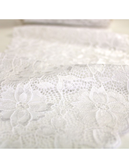 Dentelle élastique 180 mm blanc