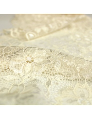 Dentelle élastique 180 mm blanc