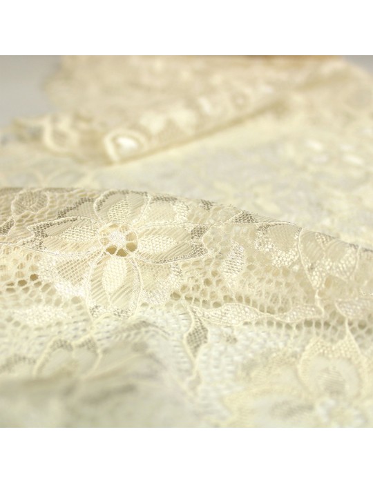 Dentelle élastique 180 mm blanc