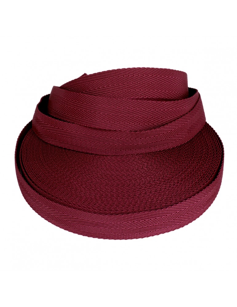 Sangle 100 % polypropylène 25 mm  rouge