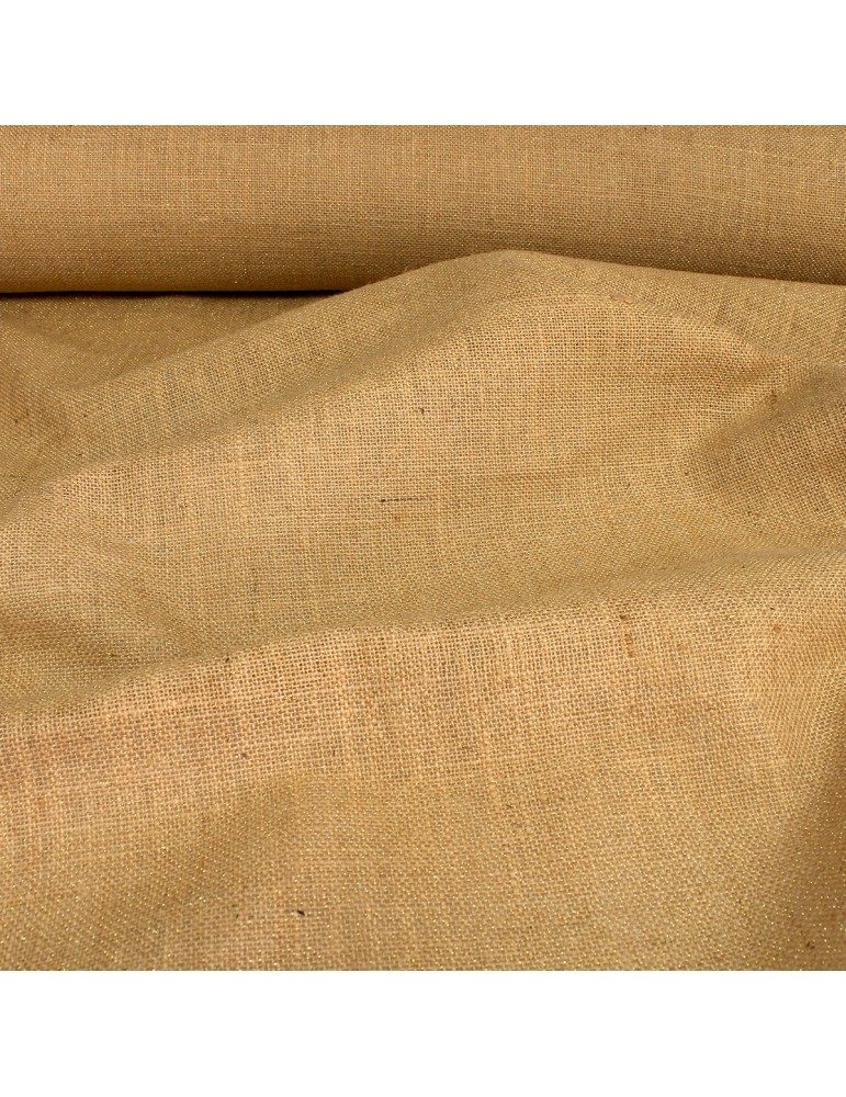 Toile de jute lurex doré Toile de jute lurex doré