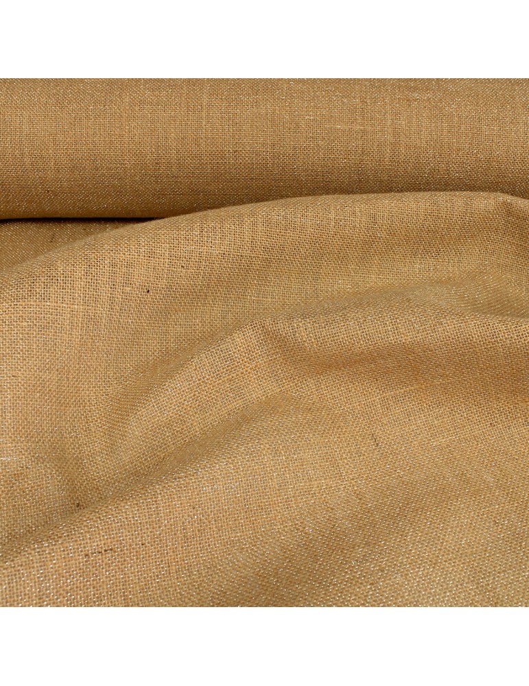 Toile de jute lurex doré Toile de jute lurex doré