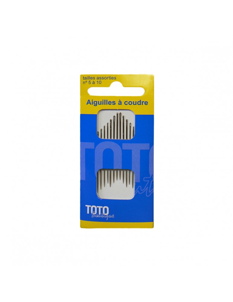 Lot de 20 aiguilles à coudre n°5 à 10 Lot de 20 aiguilles à coudre n°5 à 10