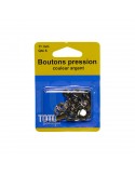 Boutons pression argent 11 mm Boutons pression argent 11 mm
