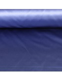 Tissu ameublement satin uni bleu