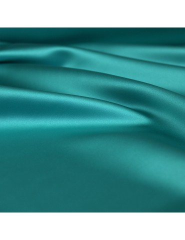 Tissu ameublement satin uni bleu