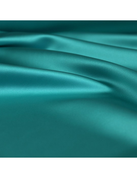 Tissu ameublement satin uni bleu