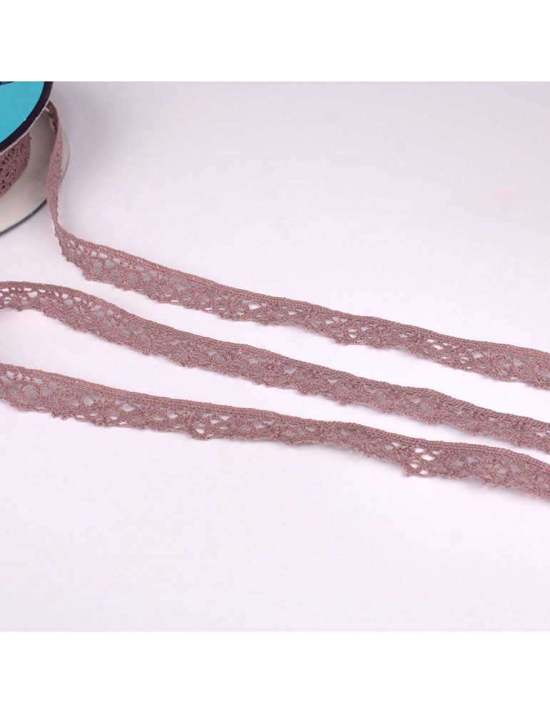 Dentelle polyester rose Dentelle polyester rose